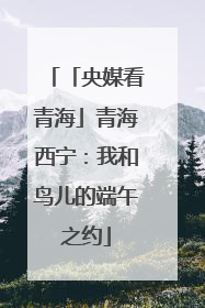 「央媒看青海」青海西宁：我和鸟儿的端午之约