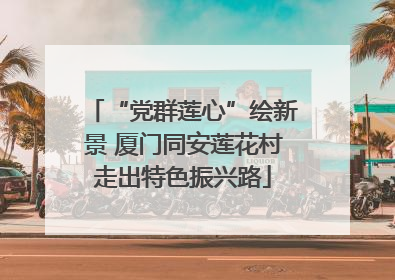 “党群莲心”绘新景 厦门同安莲花村走出特色振兴路