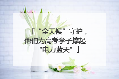 “全天候”守护，他们为高考学子撑起“电力蓝天”