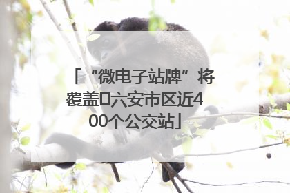 “微电子站牌”将覆盖﻿六安市区近400个公交站