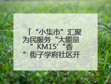 “小集市”汇聚为民服务“大能量”KM15′“香”街子学府社区开集迎端午