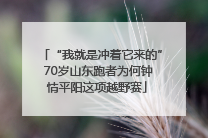 “我就是冲着它来的” 70岁山东跑者为何钟情平阳这项越野赛