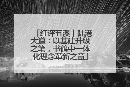 红评五溪丨陆港大道：以基建升级之笔，书鹤中一体化理念革新之章
