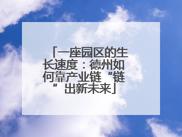 一座园区的生长速度：德州如何靠产业链“链”出新未来