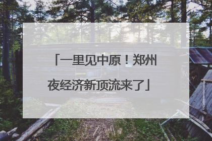 一里见中原！郑州夜经济新顶流来了