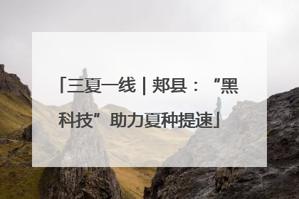 三夏一线｜郏县：“黑科技”助力夏种提速