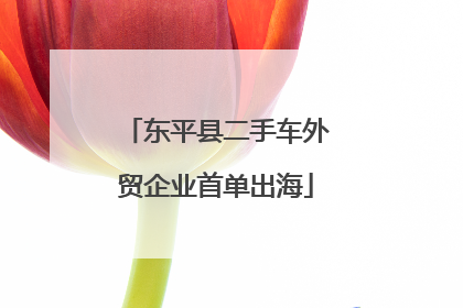 东平县二手车外贸企业首单出海