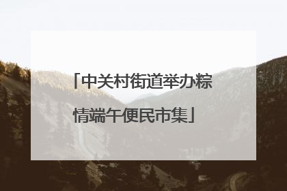 中关村街道举办粽情端午便民市集