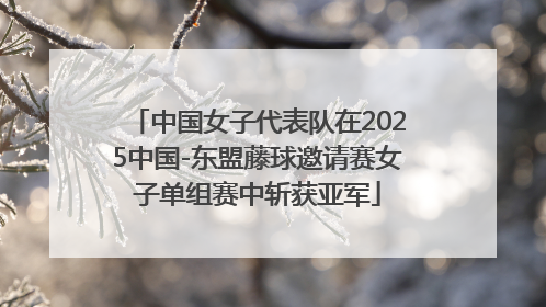 中国女子代表队在2025中国-东盟藤球邀请赛女子单组赛中斩获亚军