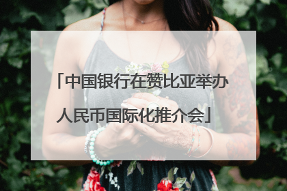 中国银行在赞比亚举办人民币国际化推介会