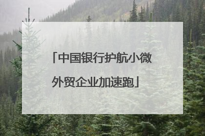 中国银行护航小微外贸企业加速跑