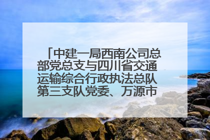 中建一局西南公司总部党总支与四川省交通运输综合行政执法总队第三支队党委、万源市草坝镇莲花院村党支部开展党建联建