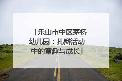 乐山市中区茅桥幼儿园：扎辫活动中的童趣与成长