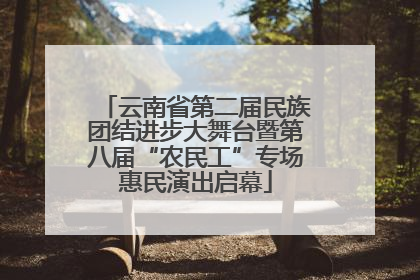 云南省第二届民族团结进步大舞台暨第八届“农民工”专场惠民演出启幕