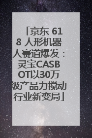 京东 618 人形机器人赛道爆发：灵宝CASBOT以30万级产品力搅动行业新变局