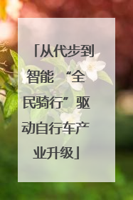 从代步到智能 “全民骑行”驱动自行车产业升级
