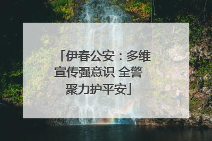 伊春公安：多维宣传强意识 全警聚力护平安