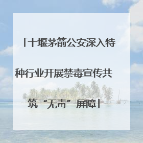 十堰茅箭公安深入特种行业开展禁毒宣传共筑“无毒”屏障