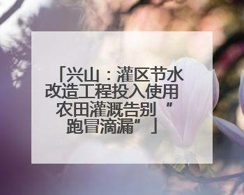 兴山：灌区节水改造工程投入使用 农田灌溉告别“跑冒滴漏”