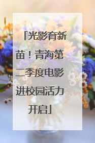 光影育新苗!青海第二季度电影进校园活力开启