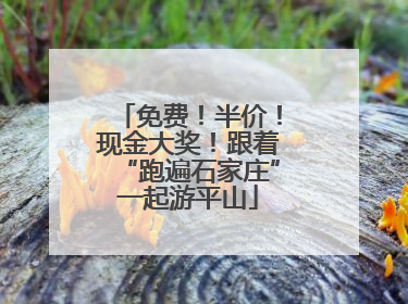 免费！半价！现金大奖！跟着“跑遍石家庄”一起游平山