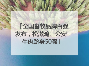 全国畜牧品牌百强发布，松滋鸡、公安牛肉跻身50强
