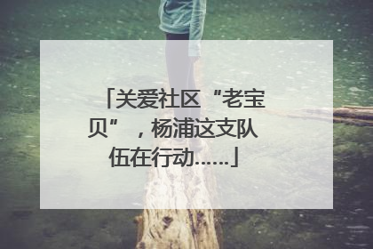 关爱社区“老宝贝”，杨浦这支队伍在行动……