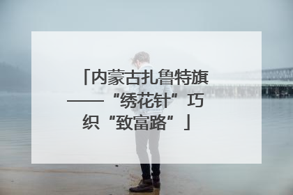 内蒙古扎鲁特旗——“绣花针”巧织“致富路”
