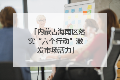 内蒙古海南区落实“六个行动”激发市场活力