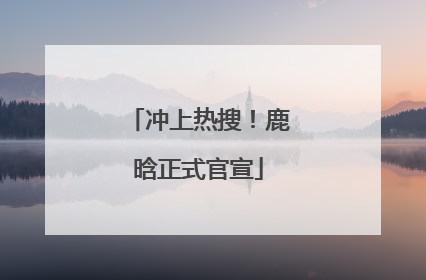 冲上热搜！鹿晗正式官宣