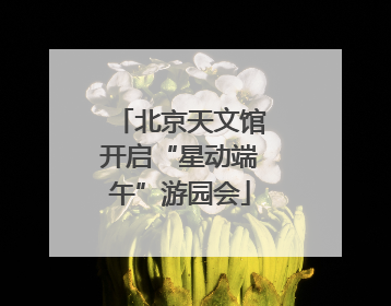 北京天文馆开启“星动端午”游园会