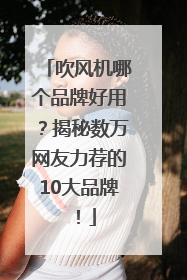吹风机哪个品牌好用？揭秘数万网友力荐的10大品牌！