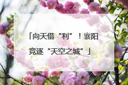 向天借“利”！襄阳竞逐“天空之城”