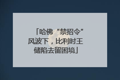 哈佛“禁招令”风波下，比利时王储陷去留困境