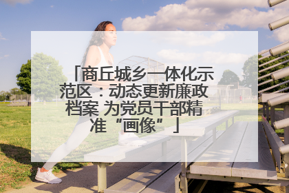 商丘城乡一体化示范区：动态更新廉政档案 为党员干部精准“画像”