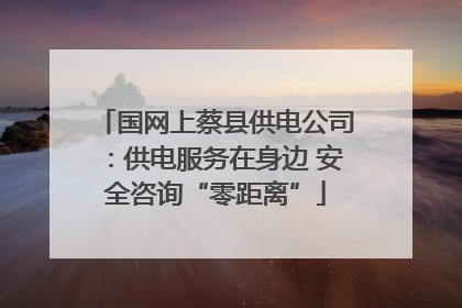 国网上蔡县供电公司：供电服务在身边 安全咨询“零距离”