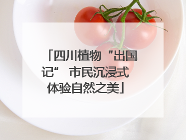 四川植物“出国记” 市民沉浸式体验自然之美