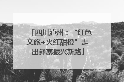 四川泸州：“红色文旅+火红甜橙”走出彝寨振兴新路