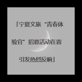 宁夏文旅“青春体验官”招募活动在蓉引发热烈反响