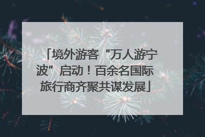境外游客“万人游宁波”启动！百余名国际旅行商齐聚共谋发展