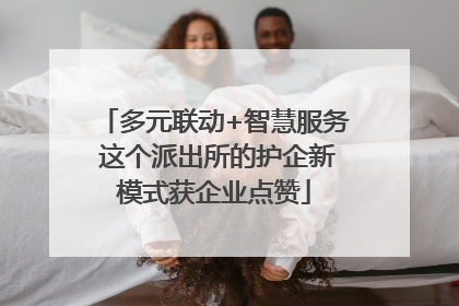 多元联动+智慧服务 这个派出所的护企新模式获企业点赞