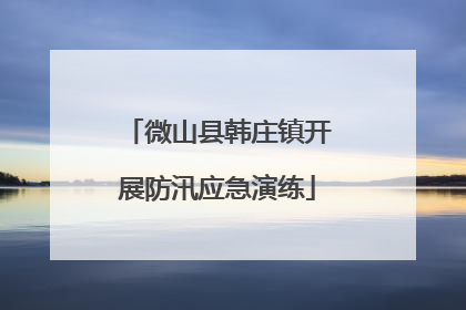微山县韩庄镇开展防汛应急演练