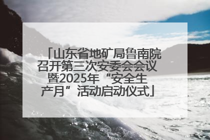 山东省地矿局鲁南院召开第三次安委会会议暨2025年“安全生产月”活动启动仪式