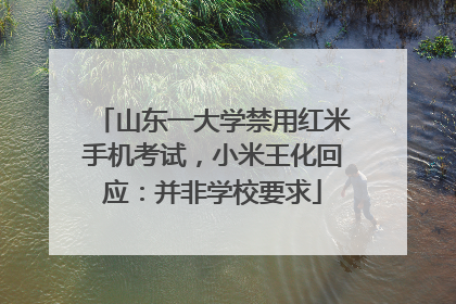 山东一大学禁用红米手机考试，小米王化回应：并非学校要求