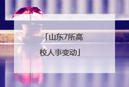 山东7所高校人事变动