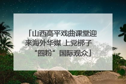 山西高平戏曲课堂迎来海外华媒 上党梆子“圈粉”国际观众