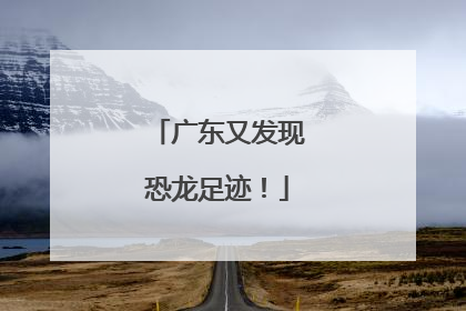 广东又发现恐龙足迹！