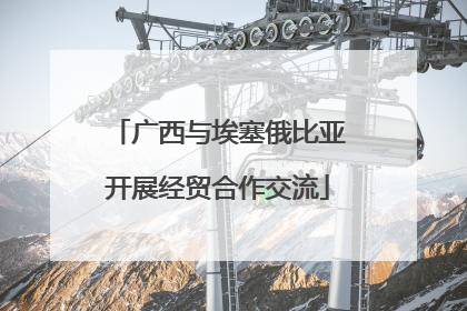 广西与埃塞俄比亚开展经贸合作交流