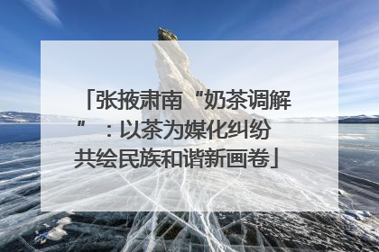 张掖肃南“奶茶调解”：以茶为媒化纠纷 共绘民族和谐新画卷