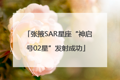 张掖SAR星座“神启号02星”发射成功